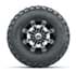 Picture of GTW Tempest Machined/Black 10 in Wheels with 22x11.00-10 Rogue All Terrain Tires – Full Set], Picture 2