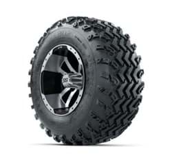 Picture of GTW Storm Trooper Machined/Black 10 in Wheels with 20x10.00-10 Rogue All Terrain Tires – Full Set