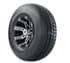 Picture of 10” GTW Tempest Black and Machined Wheels with 20” Fusion Street Tires – Set of 4, Picture 1