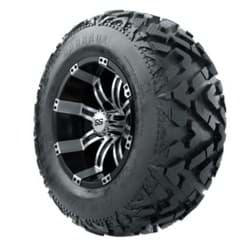 Picture of 12” GTW Specter Black and Machined Wheels with 23” Barrage Mud Tires – Set of 4
