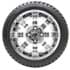 Picture of 12” GTW Tempest Chrome Wheels with 18” Mamba Street Tires – Set of 4, Picture 1