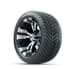 Picture of 12” GTW Vampire Black and Machined Wheels with 18” Mamba Street Tires – Set of 4, Picture 1