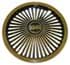 Picture of Maxam Wheel Cover Black/Gold, Picture 1