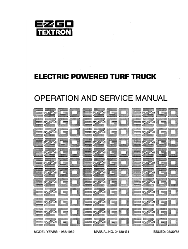 Picture of 1988 - 1989 – E-Z-GO – SM - All elec/utility