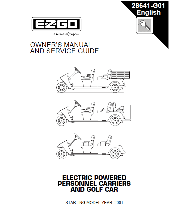 Picture of 2001 – E-Z-GO – OM - All elec/utility