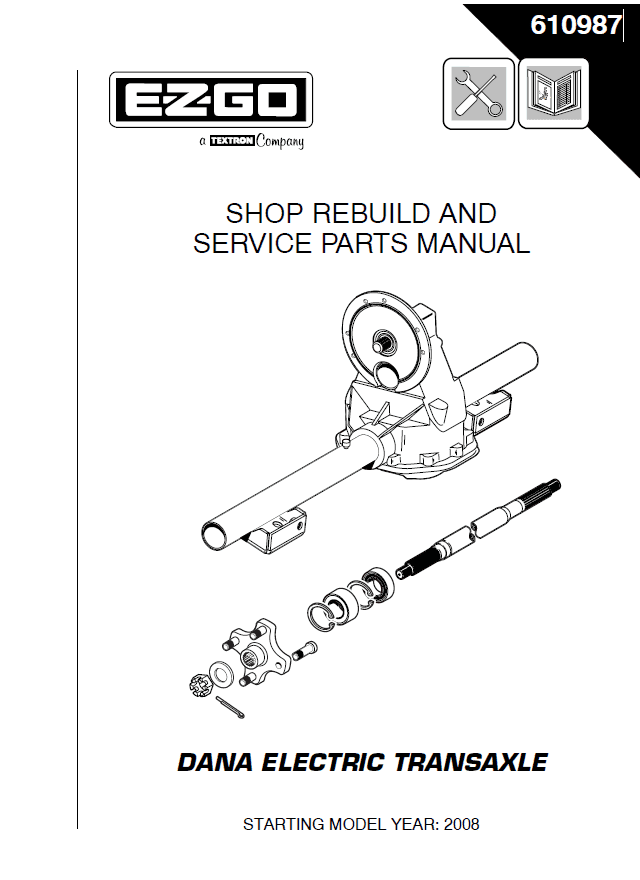 Picture of 2008  – E-Z-GO - RXV - DANA ELECTRIC TRANSAXLE - SM - All elec/utility