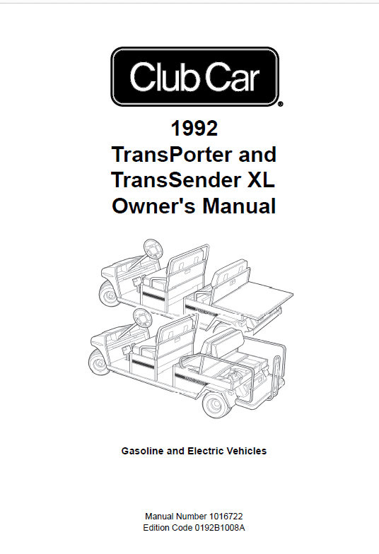 Picture of 1992 - Transportation - OM - Gasoline & Electric