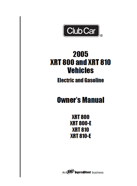 Picture of 2005 - XRT800 - XRT810 - OM - Gas & Electric