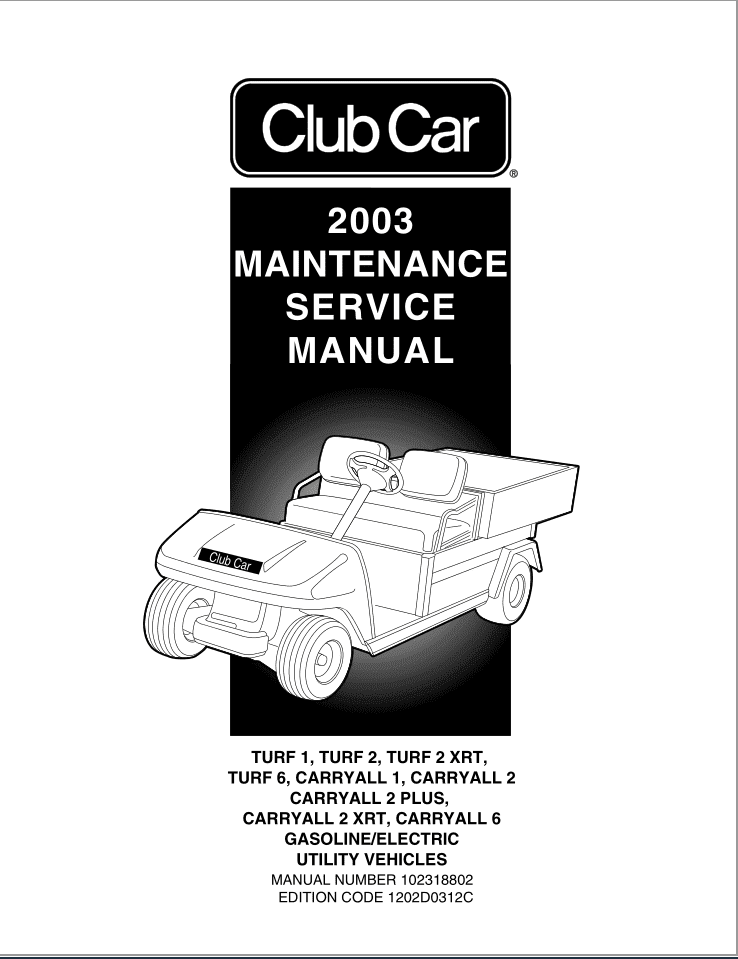 Picture of MS MANUAL, 2003 TURF/CARRYALL