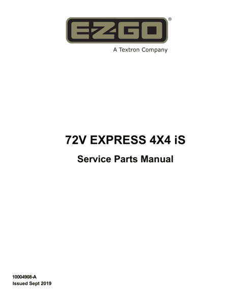 Picture of 2020 – E-Z-GO - EXPRESS 4X4 iS - SM - All elec/utility