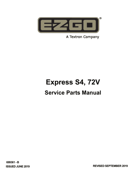 Picture of 2020 – E-Z-GO - EXPRESS S4 72V - SM - All elec/utility