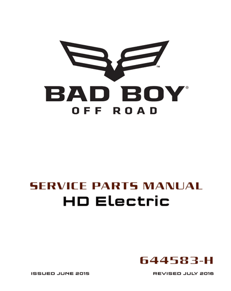 Picture of 2016 – BAD BOY - HD ELECTRIC - SM - All elec/utility