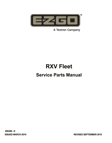 Picture of 2019 – E-Z-GO - RXV FLEET - SM - GAS