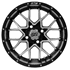 Picture of GTW® Vortex 12x7 Matte Black/Machined Wheel (3:4 Offset), Picture 2